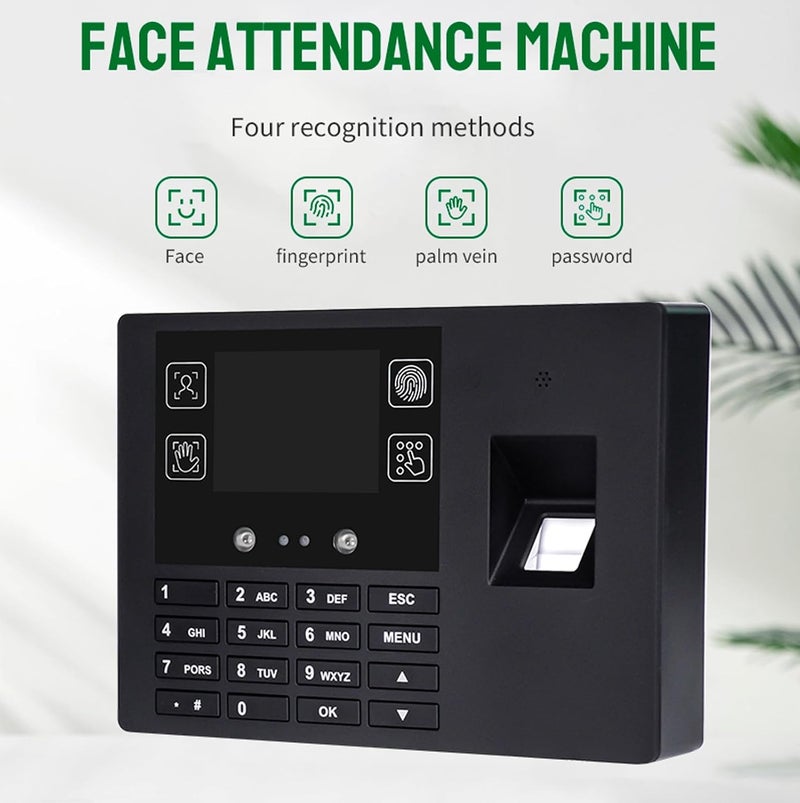 Rabitpos Employee Time Clocks for Small Business, Versatile 4 in 1 Time Machine (Face + Fingerprint + Palm Print + PIN), Clock in & Out Attendance Machine Punch Clock - Image 2